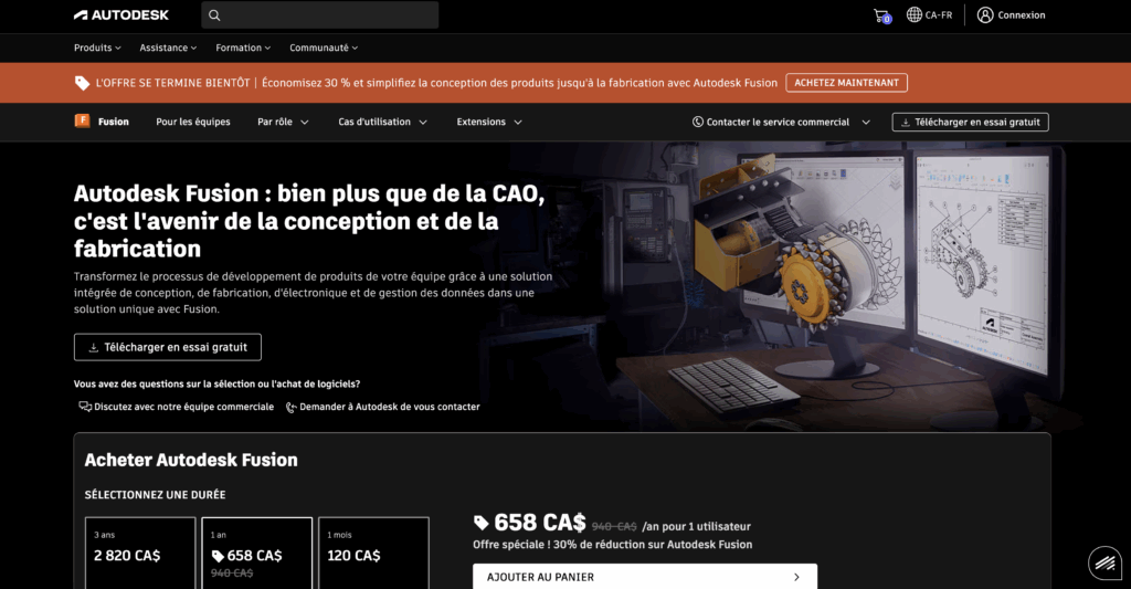 comment avoir fusion 360 gratuit