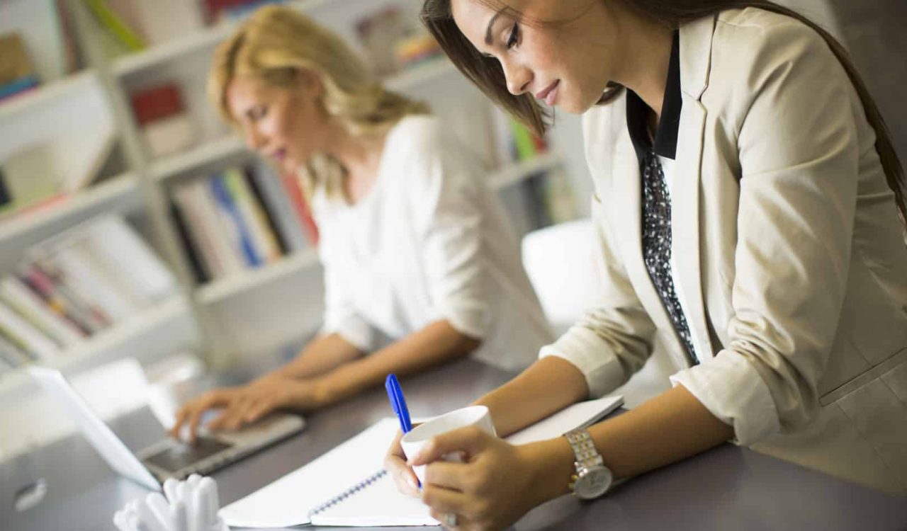 Young women in the office