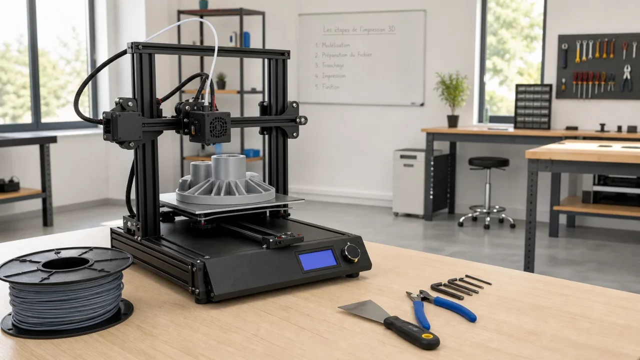 Imprimante 3D utilisée dans un atelier de formation